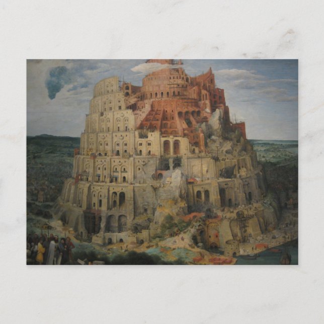 Bruegel's Tower of Babel Postcard (Front)
