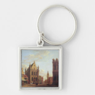 Bruges, 1824 (oil on panel) key ring
