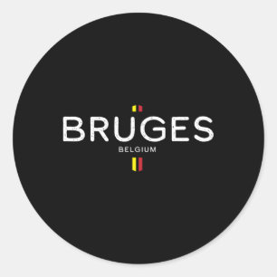 Bruges Belgium Classic Round Sticker