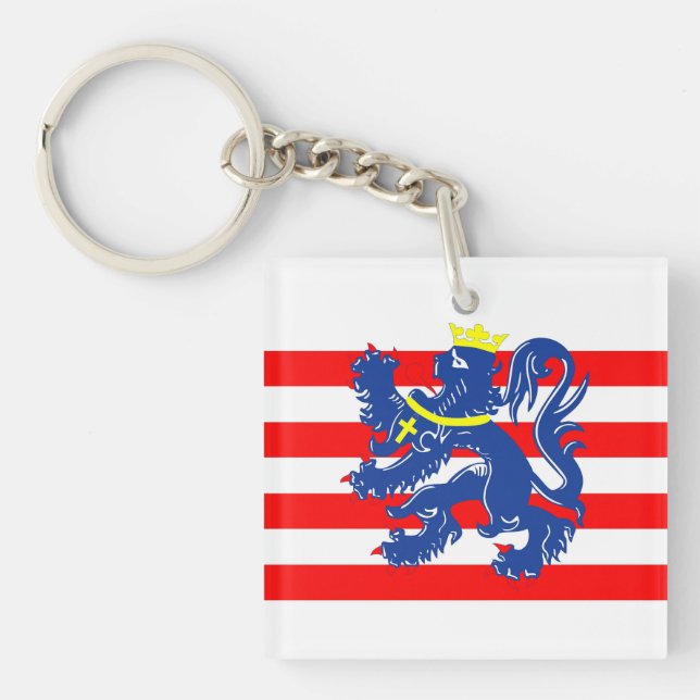 Bruges city Flag Belgium symbol Key Ring (Front)