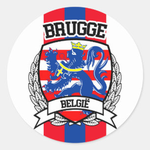Bruges Classic Round Sticker