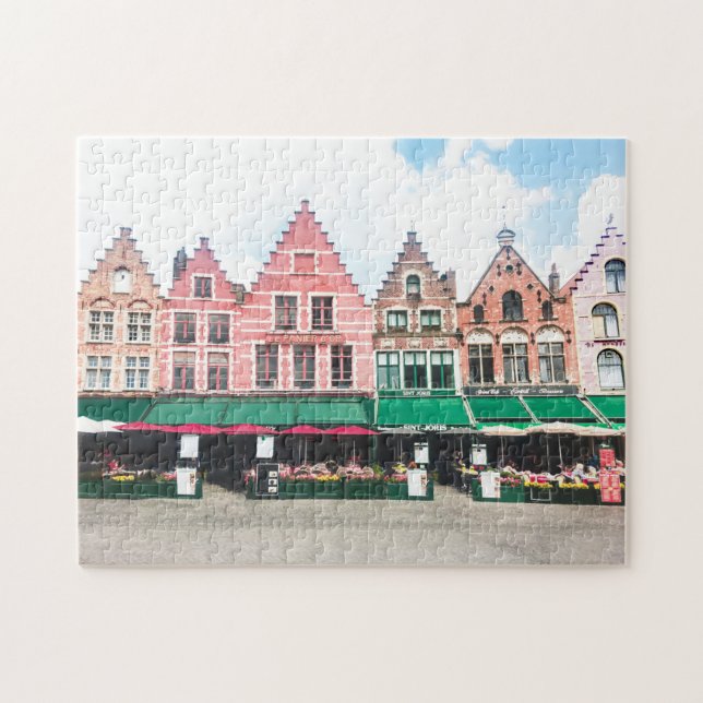 Bruges Market Square Jigsaw Puzzle (Horizontal)