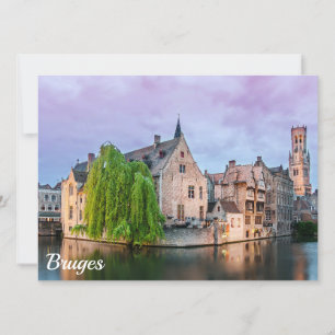 Bruges old town and Belfry tower
