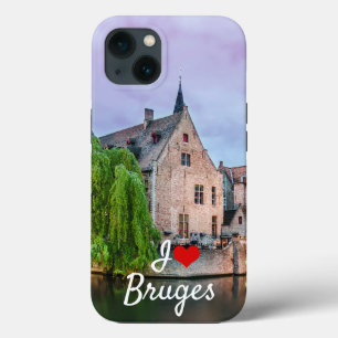 Bruges old town and Belfry tower iPhone 13 Case