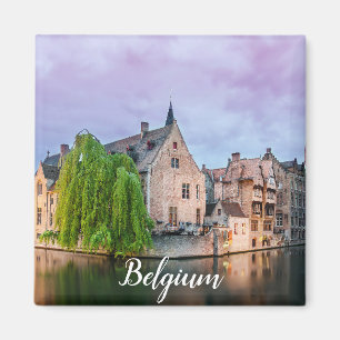 Bruges old town and Belfry tower Magnet