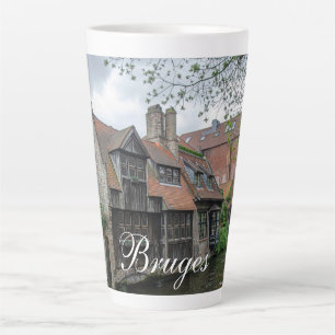 Bruges old town in Belgium Latte Mug