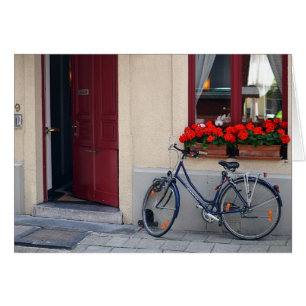 Bruges Open Door with Bicycle