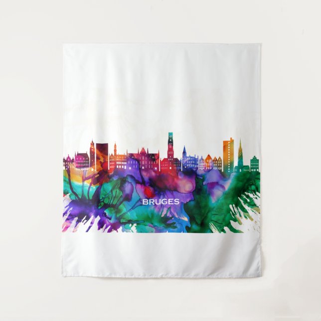Bruges Skyline Tapestry (Front)