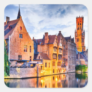 Bruges Square Sticker