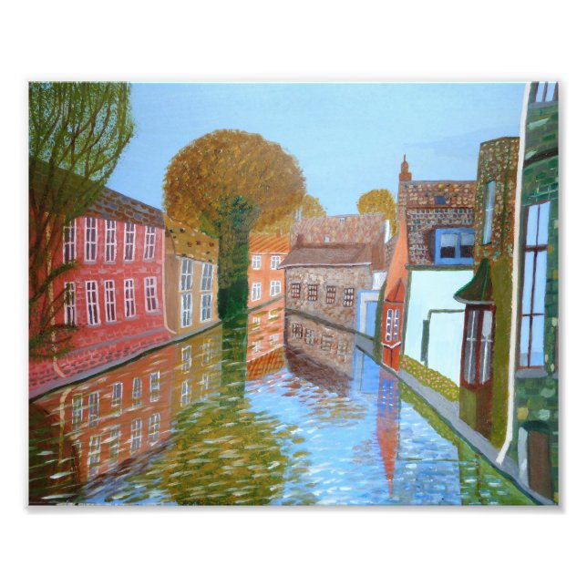 Brugge Canal Photo Print (Front)