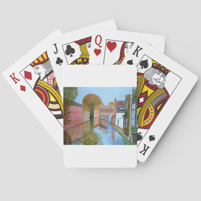 Brugge canal playing cards (Back)