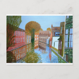 Brugge canal postcard