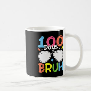 Bruh 100 Days Of School Boys 100th Day Of School T Coffee Mug