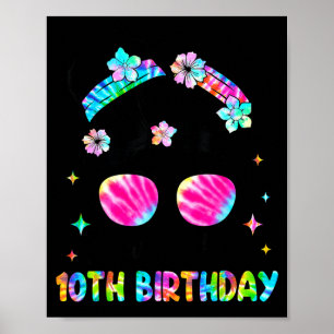 Bruh 10th birthday 10 year old 10th birthday girl poster