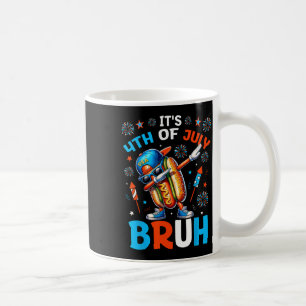 Bruh 4th Of July Boys Kids Hotdog Funny Fourth Of Coffee Mug
