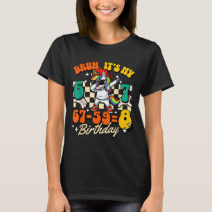 Bruh 67-598 8th Birthday Dabbing Unicorn Cool Kids T-Shirt