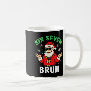Bruh 67 Christmas Santa Six Seven 6 7 Boys Christm Coffee Mug