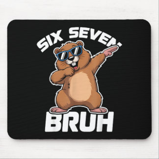 Bruh 67 Funny Groundhog 6-7 Meme Pyjamas Boys Girl Mouse Pad