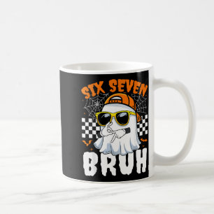 Bruh 67 Halloween Funny Six Seven Meme Brainrot Coffee Mug