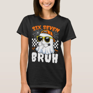 Bruh 67 halloween funny six seven meme brainrot T-Shirt