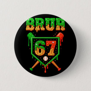 Bruh 67 Sell Christmas Gingerbread Drip Number 67 6 Cm Round Badge