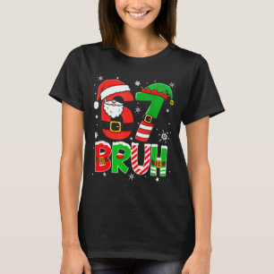 Bruh 67 Six Seven 6 7 Meme Christmas Funny Boy Gir T-Shirt