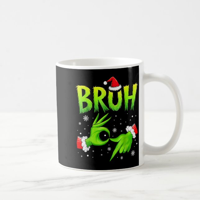 Bruh 67 Six Seven 6 7 Meme Christmas Funny Gen Alp Coffee Mug (Right)