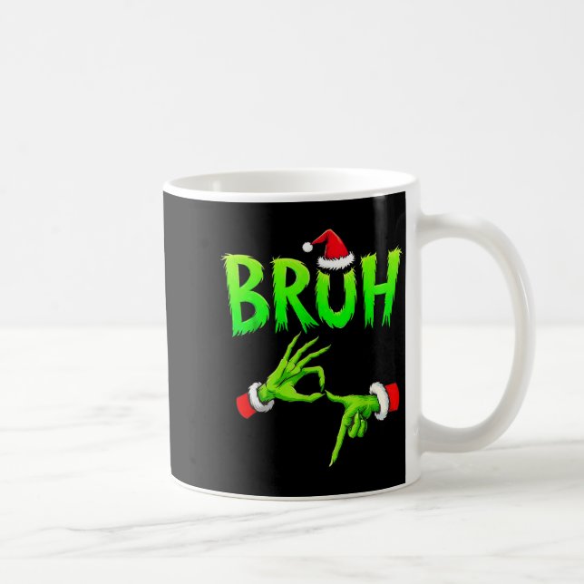 Bruh 67 Six Seven 6 7 Meme Christmas Funny Gen Alp Coffee Mug (Right)