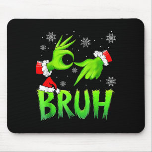 Bruh 67 Six Seven 6 7 Meme Christmas Funny Gen Alp Mouse Pad