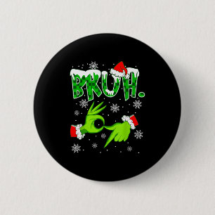 Bruh 67 Six Seven 6 7 Meme Christmas Funny Gen Z S Cm Round Badge