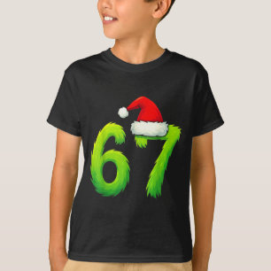 Bruh 67 Six Seven 6 7 Meme Christmas Funny T-Shirt