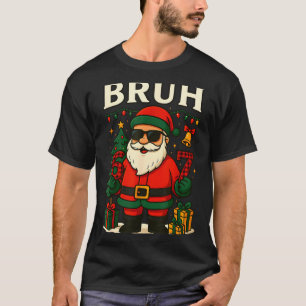 Bruh 67 Six Seven 6 7 Meme Christmas Santa Pajamas T-Shirt