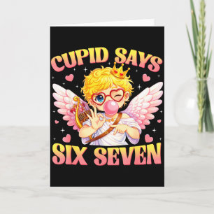 Bruh 67 Six Seven 6 7 Meme Valentines Funny Women Card