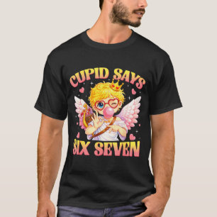 Bruh 67 Six Seven 6 7 Meme Valentines Funny Women T-Shirt