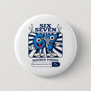 Bruh 67 Six Seven 6-7 Talian Brainrot Meme For Kid 6 Cm Round Badge