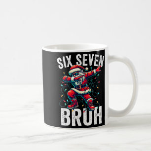 Bruh 67 Six Seven Santa Dabbing Christmas Meme Boy Coffee Mug