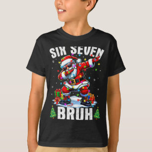 Bruh 67 Six Seven Santa Dabbing Christmas Shirts B