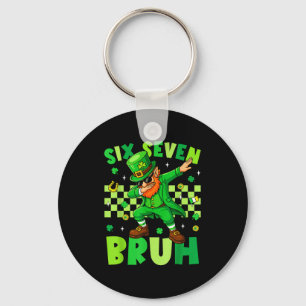 Bruh 67 St. Patricks Day Leprechaun Six Seven 6 7 Key Ring