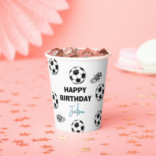 Bruh. Birthday Soccer Paper cups