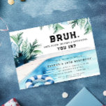 Bruh boy pool party birthday party invitation<br><div class="desc">For more advanced customisation of this design,  simply select the "Edit using Design Tool" button above!</div>