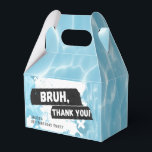 Bruh Boy Summer Pool Party Birthday Favour Box<br><div class="desc">Grunge style Bruh,  you in? birthday favour box. Perfect for boy's summer pool parties.</div>