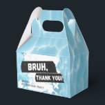 Bruh Boy Summer Pool Party Birthday Favour Box<br><div class="desc">Grunge style Bruh,  you in? birthday favour box. Perfect for boy's summer pool parties.</div>
