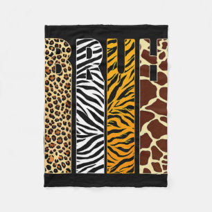 Bruh boys animal print clothes kids zoo toddler fleece blanket