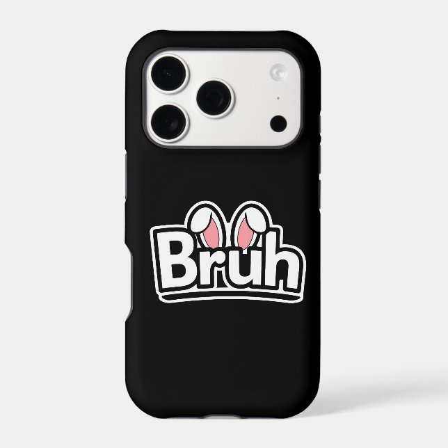 Bruh Bunny Ears Cute Meme Graphic (Back)