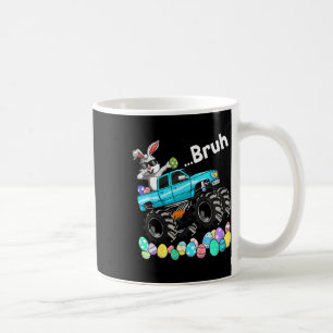 Bruh Bunny Happy Easter Monster Truck Lovers Kids Coffee Mug
