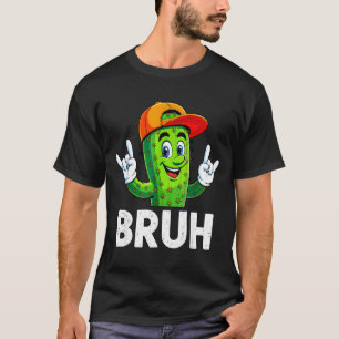 Bruh Cactus Funny Cinco De Mayo Dab Cactus Mens Bo T-Shirt