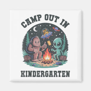Bruh Camp Out In Kindergarten Tiny Bigfoot Camping Magnet