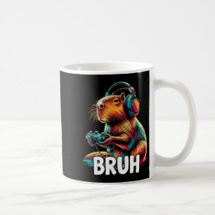 Bruh Capybaras Funny Video Games Capybara  Coffee Mug