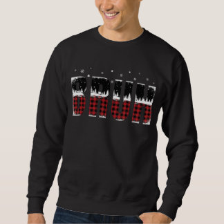Bruh Christmas Forest Trees Funny Meme Enthusiast Sweatshirt