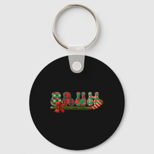 Bruh Christmas Ice Hockey Goalie Player Key Ring